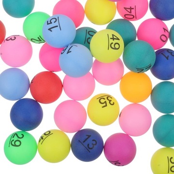 Lotto Kulki Numerowane Bingo 50 Szt,wielokolorowy