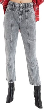 JEANSY SPODNIE WYSOKI STAN TRENDYOL SZARE r.38