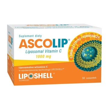 Ascolip Witamina C 1000mg Liposomalna 30 saszetek