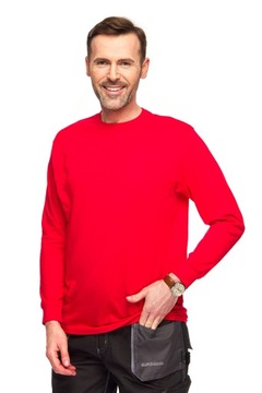 T-shirt KOSZULKA bluzka męska z długimi rękawami JHK 170g/m2 CZERWONA XXL