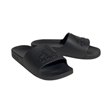 Klapki męskie sportowe adidas Adilette Aqua lekkie basenowe czarne 40.5