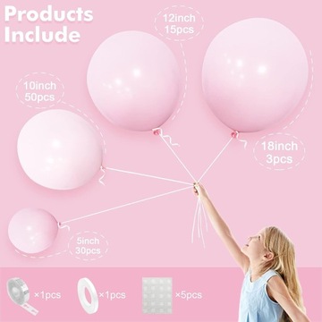 ШАР-ГИРЛАНД пастельно-розовый розовый бантик