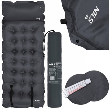 NC4018 САМОНАДУВАЮЩИЙСЯ КОВрик ТЕМНО-СЕРЫЙ NILS CAMP