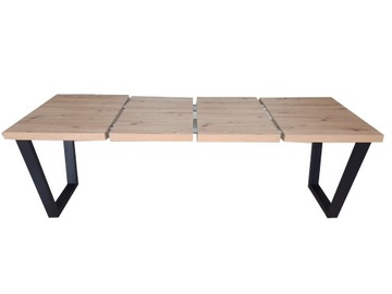 LOFT Раздвижной стол 120-220x80 Металлические трапециевидные ножки