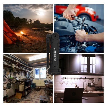 СВЕТ МАСТЕРСКОЙ LED USB перезаряжаемый с магнитом COB 5 в 1