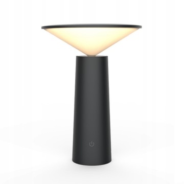 Akumulatorowa lampa biurkowa Touch Led USB,czarny