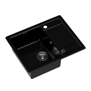 Zlew KERNAU KGS Z 4557 1B1D Deep Black czarny