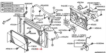 GUMA DRŽÁKY CHLADIČŮ SUBARU LEGACY OUTBACK FORESTER IMPREZA XV TRIBECA