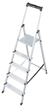 Drabina domowa aluminiowa 5 stopni Krause solidy 126238 wytrzymała mocna
