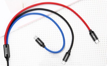 USB-КАБЕЛЬ BASEUS STRONG 3-В-1 ДЛЯ IPHONE MICRO TYPE-C COMBO 3,5 А, 30 СМ