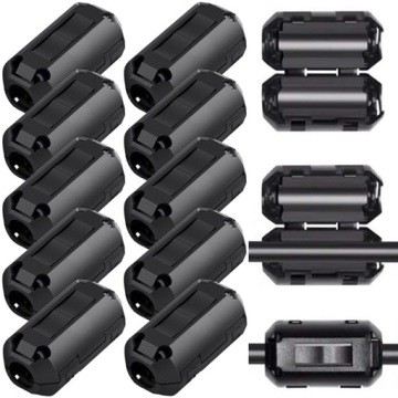 10 шт. Шумопоглощающий кабельный зажим для кабеля диаметром 9 мм, черный