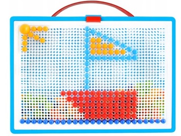 300EL UKŁADANKA GRZYBKI MONTESSORI WALIZKA PUZZLE