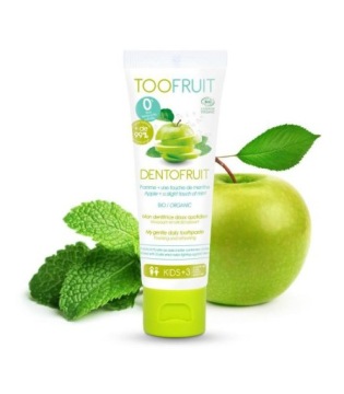 Зубна паста Дітей Яблуко-м'ята 60 г - Органічна, Без Фтору Toofruit
