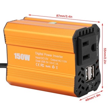 Przetwornica Samochodowa 12V do 110V 150W