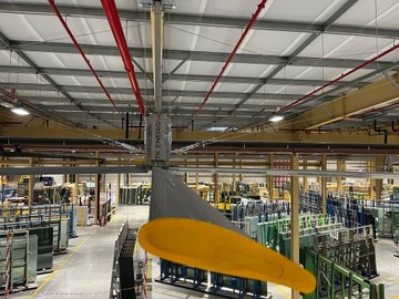 Вентилятор промышленный дестратификатор ТХЕЛИ-4,9м + монтаж