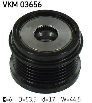 ШКИВ СЦЕПЛЕНИЯ ГЕНЕРАТОРА VKM 03656 SKF