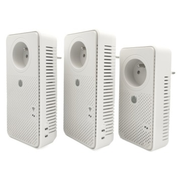 Комплект из трех двухдиапазонных усилителей Wi-Fi PowerLine
