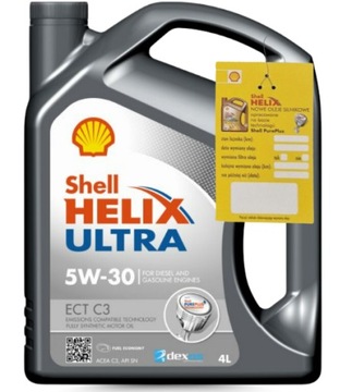 OLEJ SHELL HELIX ULTRA ECT C3 5W30 4L MB 229.51 229.31 BMW LL-04+ZAWIESZKA