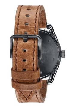 NIXON C39 LEATHER GUNMETAL CHESTNUT PREZENT