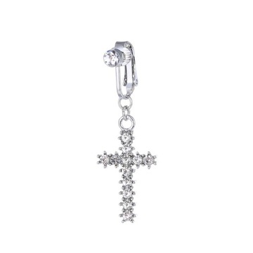 Fake Belly Button Ring Fake Clip On Belly Piercing Non-Piercing Pendant