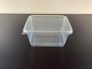 POJEMNIK PROSTOKĄTNY 1500ml PP 50szt + pokrywka
