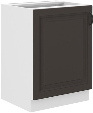 Dolna szafka kuchenna 60cm STELVIO Grafit Biały