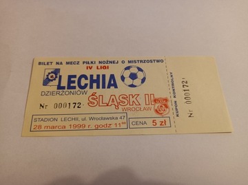 LECHIA DZIERŻONIÓW - ŚLĄSK II WROCŁAW 28-03-1999