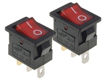 PRZEŁĄCZNIK KOŁYSKOWY MK1011 On-Off 15A 12V 2szt