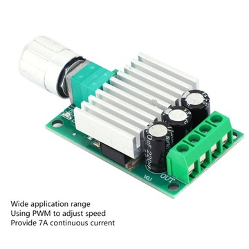 Контроллер двигателя постоянного тока ШИМ DC12V-30V 7A
