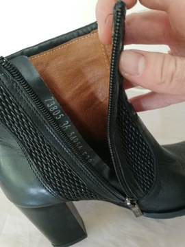 Buty botki skórzane Nessi r. 36 , wkł 23 cm