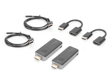 Удлинитель HDMI 1.4, 50 м, 1080p, 60 Гц, FHD, беспроводной, 5 ГГц, Digitus DS-55318