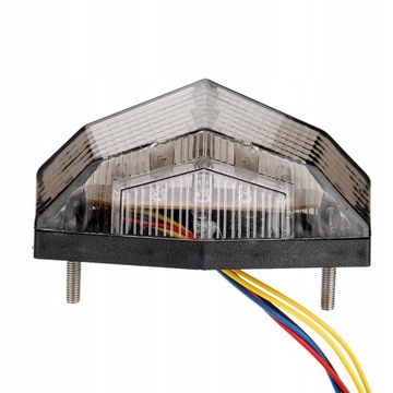 CZERWONE ŚWIATŁO STOP LED TYLNE Z KIERUNKOWSKAZEM HAMULCA DO MOTOCYKLA 12V