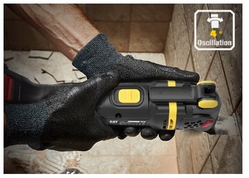 Аккумуляторная орбитальная шлифовальная машина CAT DX41B, 18 В + 14 аксессуаров