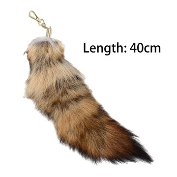 40 см хвост брелок вечерние пальто енота хвост брелок для женщин косплей