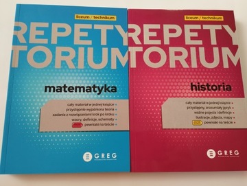 MATEMATYKA + HISTORIA Repetytoria Liceum Technikum