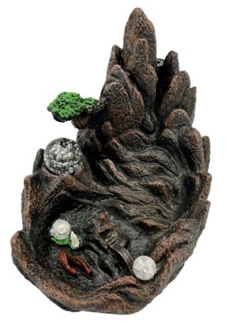 Kominek zapachowy Backflow, Światynia z LEDami, 16 cm