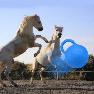 Rubber Equine Chew Ball Horse Soccer Ball Heavy Duty Playing Random Color