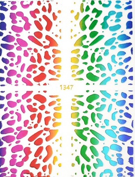 Naklejki samoprzylepne do paznokci 1347 MULTIKOLOR