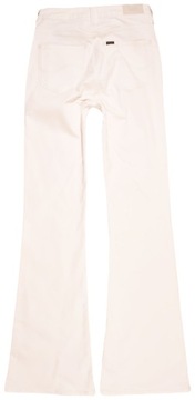 LEE spodnie high white jeans FLARE W28 L33