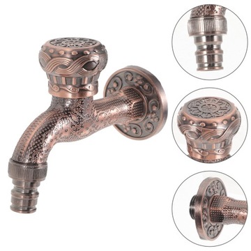 Водопроводный кран. Антикварный кран. Одиночный холодный кран