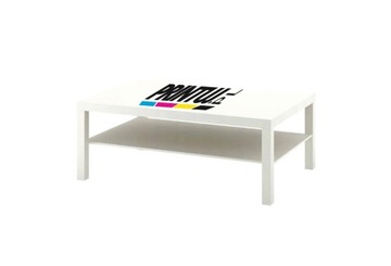Naklejka na IKEA LACK z logo firmy nazwa 118x78cm
