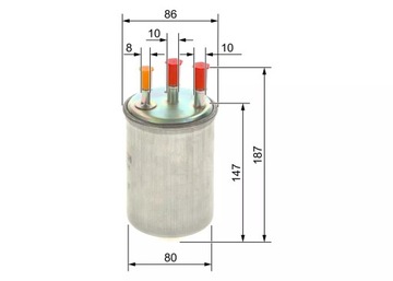 FILTR PALIVA - BOSCH 0450906508
