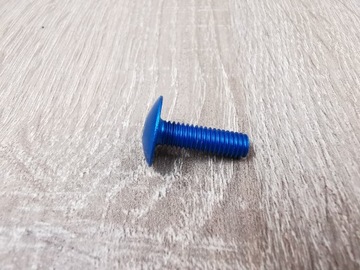 Śrubka Śruba motocyklowa 6x20 ALUMINIOWA niebieska