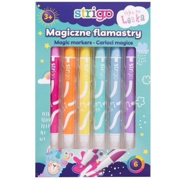 Magiczne zmywalne flamastry Hejka Tu Lenka 6 szt