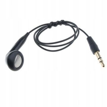 Jednostronnie przewodowe słuchawki douszne 3,5 mm
