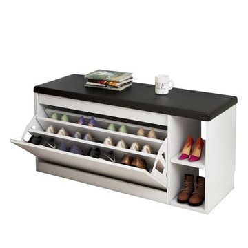 Галошница с сиденьем 80 х 30 х 45 см черная