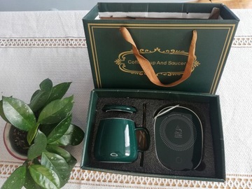 НАБОР ПОДОГРЕВАТЕЛЯ ДЛЯ КОФЕ/ЧАЯ КРУЖКА ЛОЖКА USB-КАБЕЛЬ ПОДАРОК ​​НА ДЕНЬ МАТЕРИ