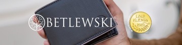 BETLEWSKI Большой мужской кожаный кошелек, RFID-кожа