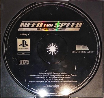 Need for Speed Porsche PSX PŁYTA USZKODZONA !!!