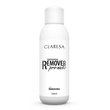 Claresa Remover Pro-Nails płyn do usuwania lakieru hybrydowego 500ml P1